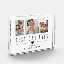 Beste papa ooit | 3 familie foto collage acryl