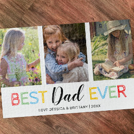 Beste papa ooit 3 familiefoto legpuzzel
