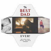 Beste papa ooit 3 foto collage Vaderdag Voetbal (Enkel)