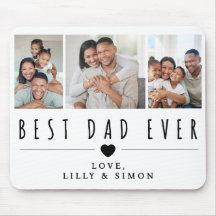 Beste papa ooit | 3 foto-collageraster gepersonali