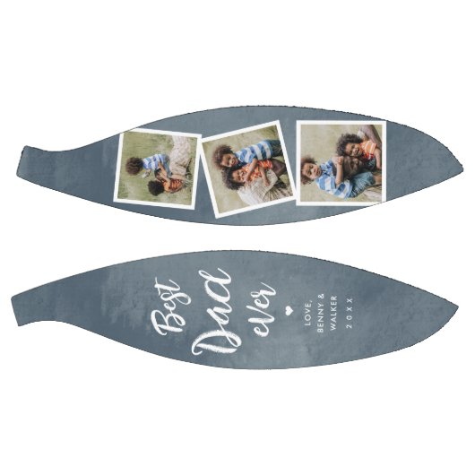 Beste papa ooit 3 foto vaders dag college basketbal (Panelen)