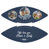 Beste papa ooit 3 foto's Father's Day Keepsake American Football (Panelen)