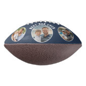 Beste papa ooit 3 foto's Father's Day Keepsake American Football (Gedraaid 90)