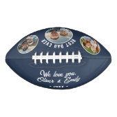 Beste papa ooit 3 foto's Father's Day Keepsake American Football (Voorkant)