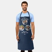 Beste papa ooit 3 foto's Father's Day Keepsake Schort (Gedragen)