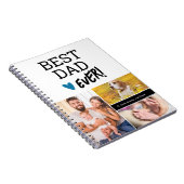 Beste papa ooit 3 foto's notitieboek (Rechterzijde)