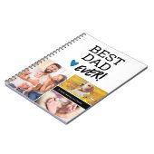 Beste papa ooit 3 foto's notitieboek (Linkerzijde)