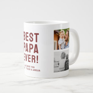 Beste Papa ooit 4 fotocollage Grote Koffiekop