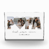 Beste Papa ooit 4 Fotocollage voor papa of opa Fotoblokken (Voorkant)