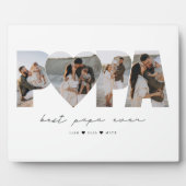 Beste Papa ooit 4 Fotocollage voor papa of opa Fotoplaat (Voorkant)