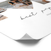 Beste Papa ooit 4 Fotocollage voor papa of opa Poster (Hoek)