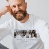 Beste Papa ooit 4 Fotocollage voor papa of opa Trui