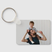 Beste papa ooit 4 foto's Collage Gift voor vader Sleutelhanger (Achterkant)