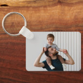 Beste papa ooit 4 foto's Collage Gift voor vader Sleutelhanger (Achterkant)