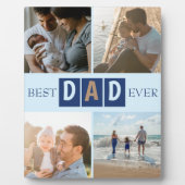 Beste Papa Ooit 4 Foto's Fotoplaat (Voorkant)