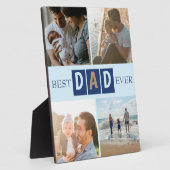 Beste Papa Ooit 4 Foto's Fotoplaat (Zijkant)