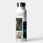 Beste papa ooit 4 foto's moderne vadersdaggeschenk waterfles (Links)