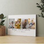 Beste papa ooit 4 foto's papa uitsnijding foto col canvas afdruk<br><div class="desc">Dit is een canvas met 4 foto's,  de beste tekst ooit en je aangepaste bericht. Dit is het perfecte geschenk voor vader voor de dag van zijn vader,  zijn verjaardag of Kerstmis. Foto's van prostooleh / Freepik.</div>