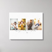 Beste papa ooit 4 foto's papa uitsnijding foto col canvas afdruk (Voorkant)