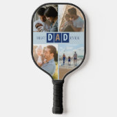Beste Papa Ooit 4 Foto's Pickleball Paddle (Achterkant)