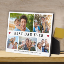 Beste papa ooit 5 foto collage modern aandenken