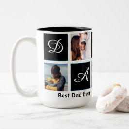 Beste papa ooit 5 foto gepersonaliseerde mok