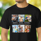 BESTE PAPA Ooit 6 Foto Collage T-shirt