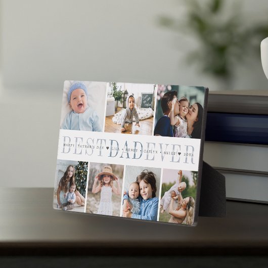 Beste Papa Ooit | 7 Foto Vaderdag Collage Fotoplaat