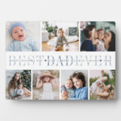 Beste Papa Ooit | 7 Foto Vaderdag Collage Fotoplaat (voorkant)