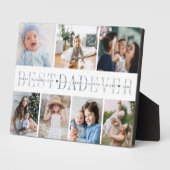 Beste Papa Ooit | 7 Foto Vaderdag Collage Fotoplaat (Zijkant)