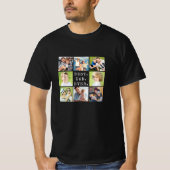 BESTE PAPA Ooit 8 Foto Collage T-shirt (Voorkant)