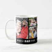 Beste papa ooit 8 foto collage Vaderdag Koffiemok (Links)