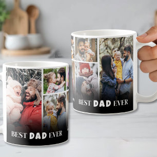 Beste Papa Ooit 8 Foto Collage Vaderdag Koffiemok