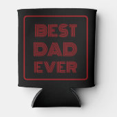 Beste papa ooit aangepast script blikjeskoeler (Voorkant)