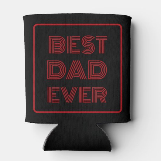 Beste papa ooit aangepast script blikjeskoeler (Achterkant)