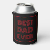 Beste papa ooit aangepast script blikjeskoeler (Blikje Achterkant)