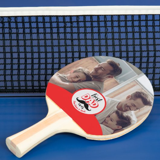 Beste papa ooit aangepast vadersdaggeschenk tafeltennisbatje (Insitu)