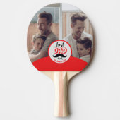 Beste papa ooit aangepast vadersdaggeschenk tafeltennisbatje (Voorkant)