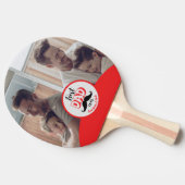 Beste papa ooit aangepast vadersdaggeschenk tafeltennisbatje (Zijkant)