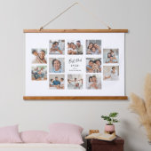 Beste Papa Ooit Aangepaste 12 Foto Collage Hangend Wandkleed (Slaapkamer)