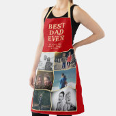 Beste papa ooit Aangepaste 6 foto collage Schort (Insitu)