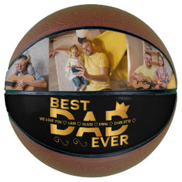 Beste papa ooit Aangepaste familie 3 foto met name Basketbal