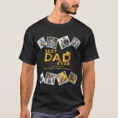Beste papa ooit aangepaste familie foto, kindernaa t-shirt (Voorkant)
