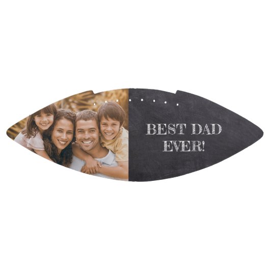 Beste papa ooit! Aangepaste foto cadeau American Football (Paneel)