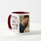Beste papa ooit Aangepaste foto | Gepersonaliseerd Mok (Voorkant links)