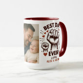 Beste papa ooit Aangepaste foto | Gepersonaliseerd Mok (Voorkant rechts)