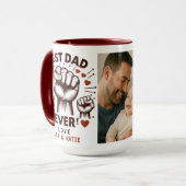 Beste papa ooit Aangepaste foto | Gepersonaliseerd Mok (Voorkant links)