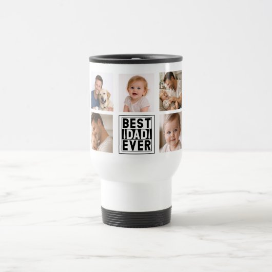 Beste papa ooit Aangepaste foto | Gepersonaliseerd Reisbeker (Center)