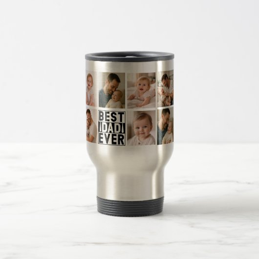 Beste papa ooit Aangepaste foto | Gepersonaliseerd Reisbeker (Center)