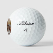 Beste papa ooit aangepaste foto golfballen (Logo)